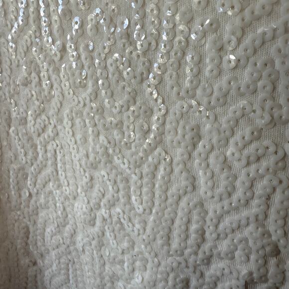 Quacker Factory 3X Seauin front Ivory Hoodie Cotton blend - Picture 4 of 11